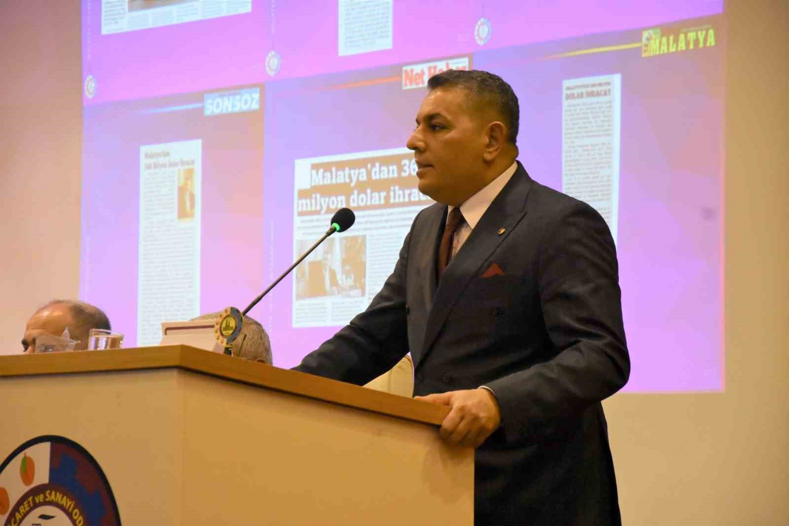 MALATYA TİCARET VE SANAYİ ODASI’NIN SON DÖNEMDEKİ ÇALIŞMALARI HAKKINDA KONUŞAN