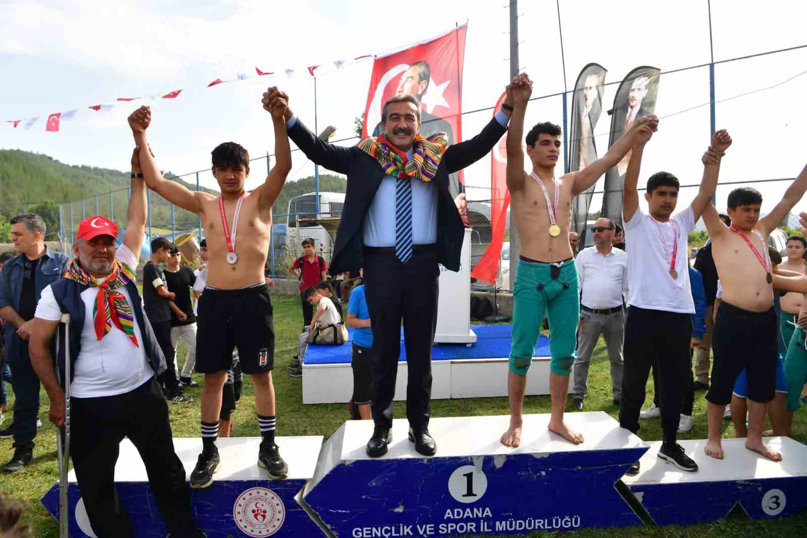 ÇUKUROVA BELEDİYESİ’NCE DÜZENLENEN 19. GELENEKSEL SALBAŞ KARAKUCAK GÜREŞLERİNDE MEHMET ÇELEBİ