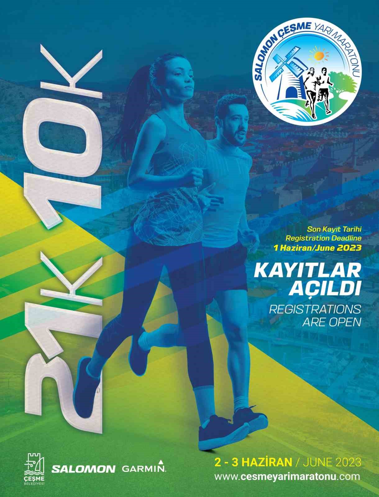 SALOMON ÇEŞME YARI MARATONUN STARTI 3 HAZİRAN'DA VERİLECEK.