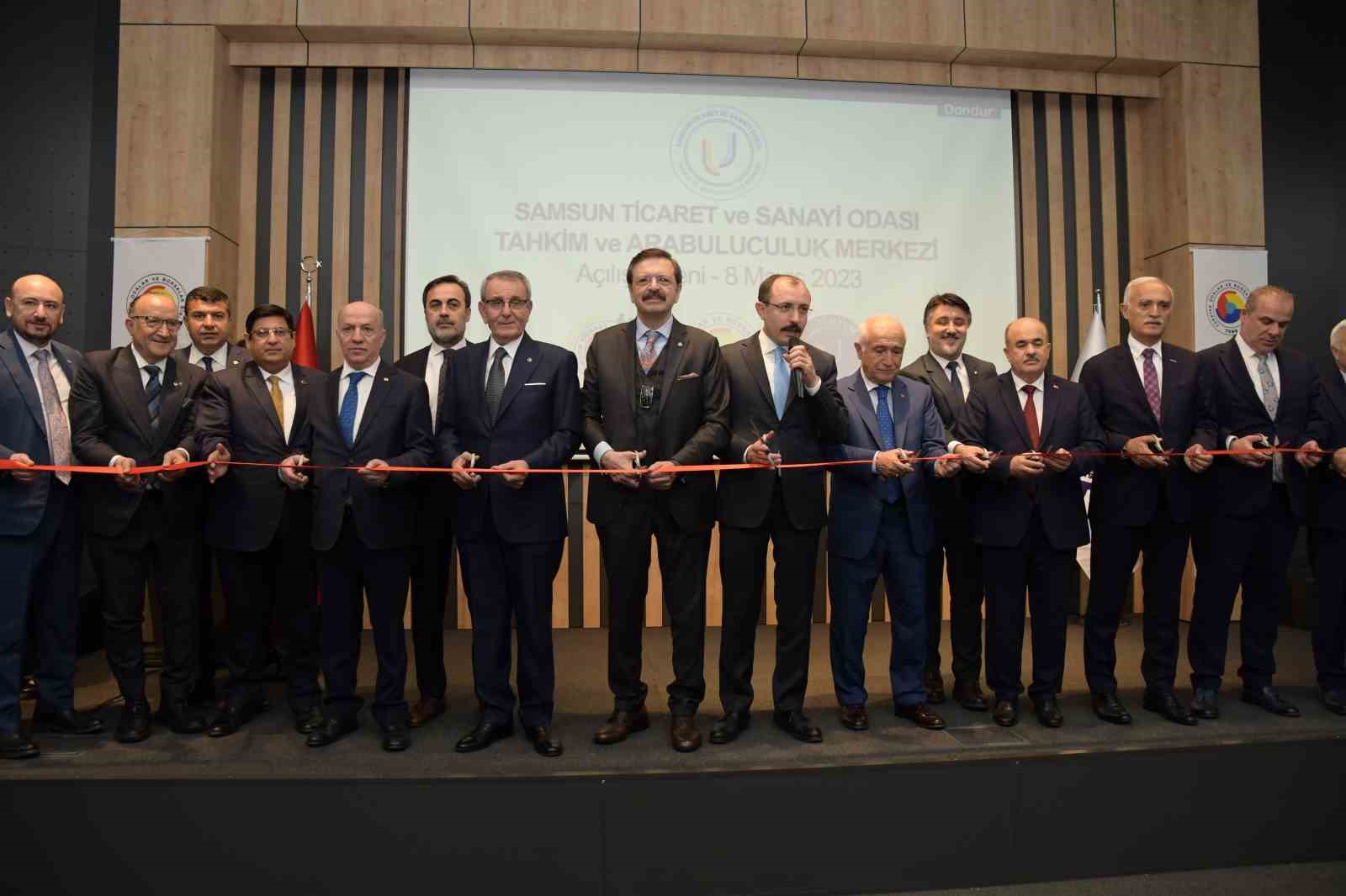 SAMSUN TSO TAHKİM VE ARABULUCULUK MERKEZİ HİZMETE AÇILDI