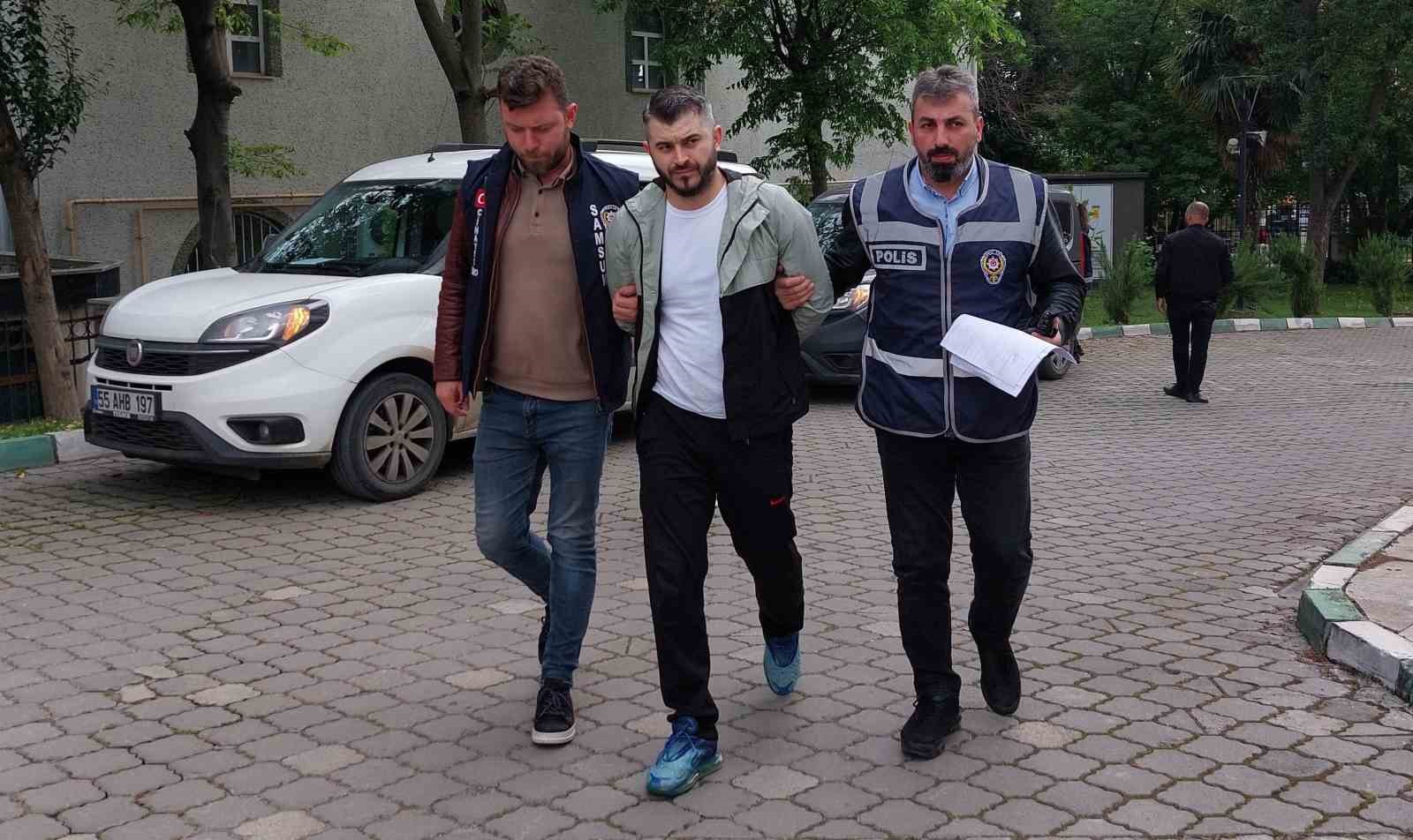 ÇAĞLAR K. (28) TUTUKLANARAK SAMSUN T TİPİ KAPALI CEZAEVİNE GÖNDERİLDİ.