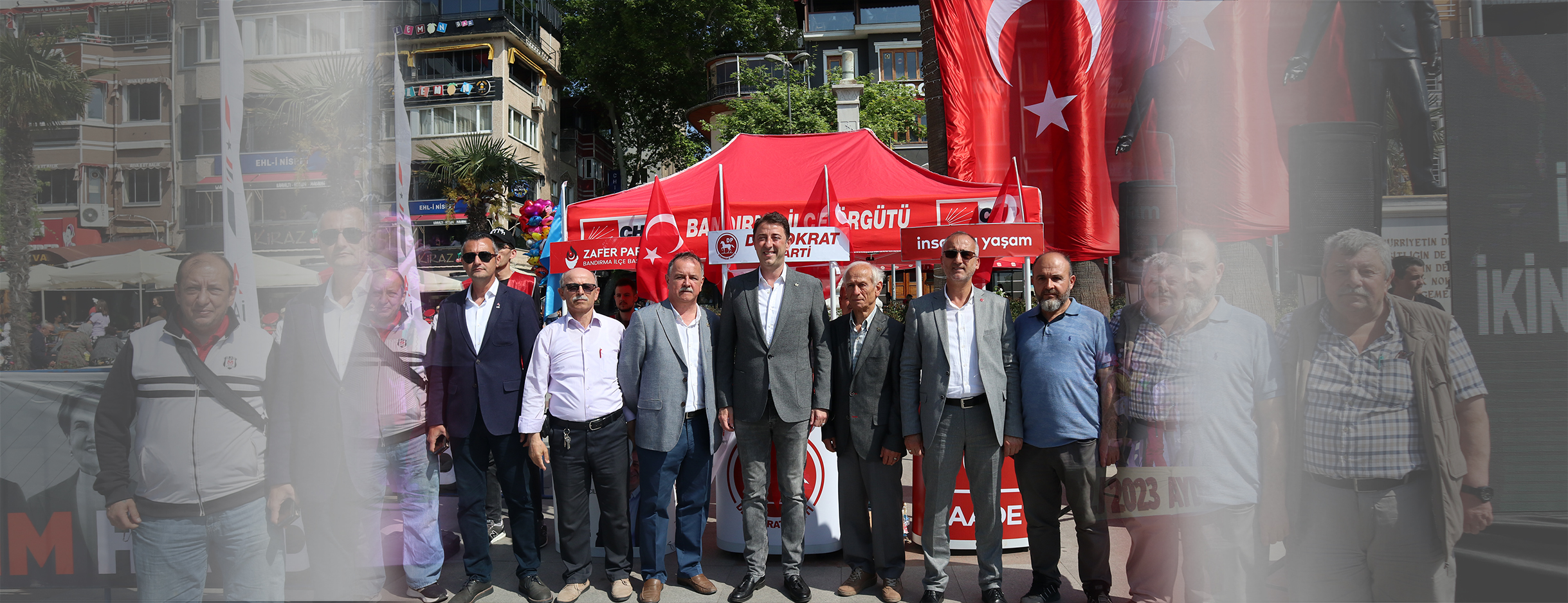 Millet İttifakı’ndan Demokrasi Şenliği Millet İttifakı Bileşenleri, seçimden 1 gün önce Bandırma’da “Demokrasi Şenliği”