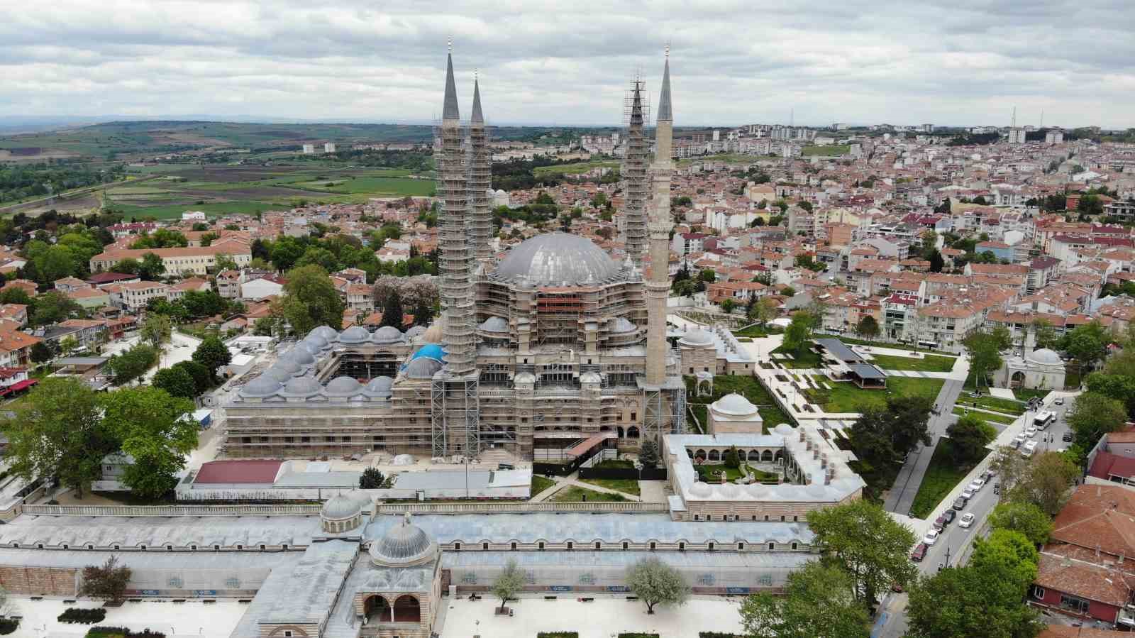 MİMAR SİNAN'IN USTALIK ESERİ SELİMİYE'DE RESTORASYON ÇALIŞMALARINDA SONA YAKLAŞILDI