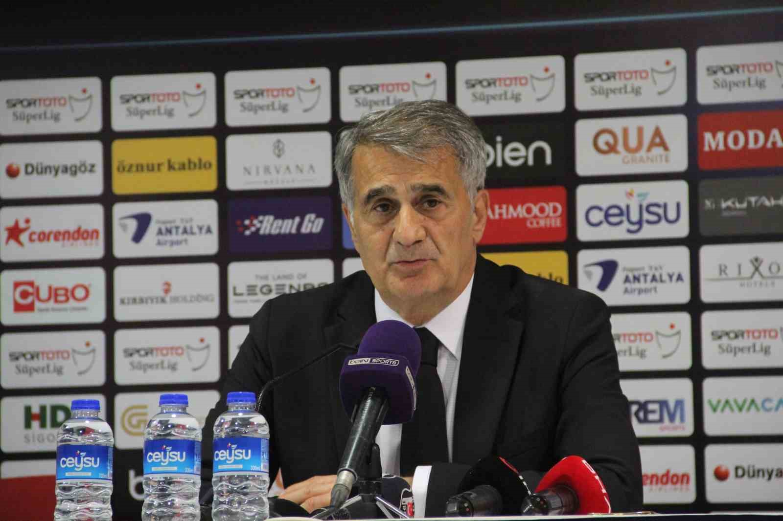 BEŞİKTAŞ TEKNİK DİREKTÖRÜ ŞENOL GÜNEŞ, ANTALYASPOR MAÇININ ARDINDAN, "OLUMSUZLUĞA RAĞMEN