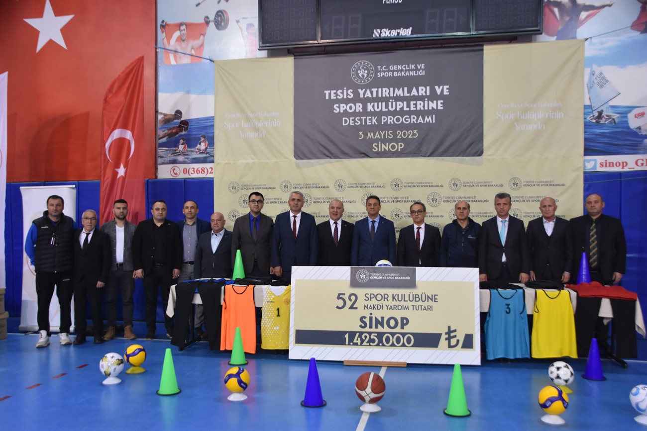 GENÇLİK VE SPOR BAKANLIĞI TARAFINDAN SİNOP’TA FAALİYET GÖSTEREN 52 SPOR