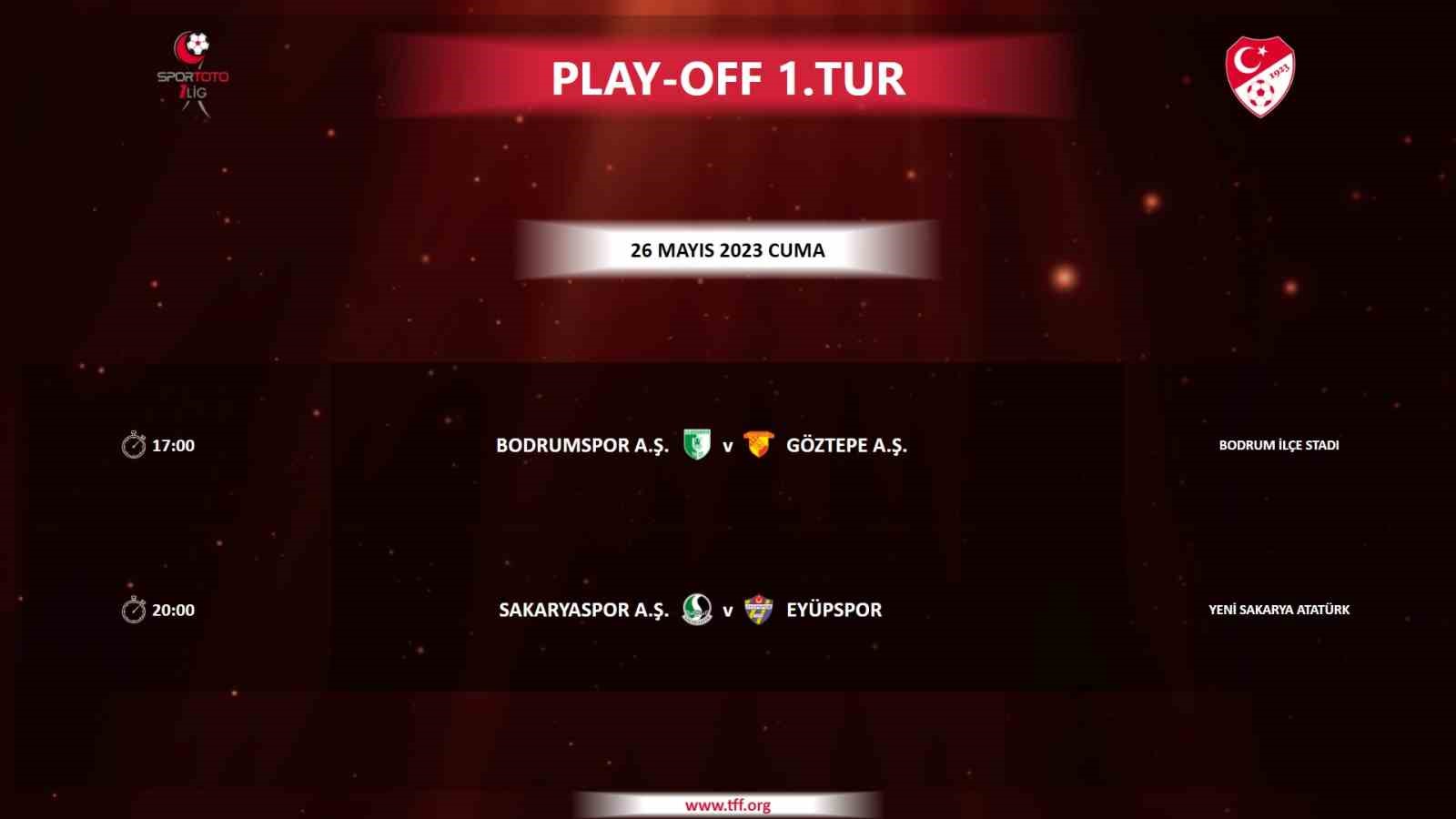 SPOR TOTO 1. LİG PLAY-OFF 1. TURU'NDA BODRUMSPOR İLE GÖZTEPE