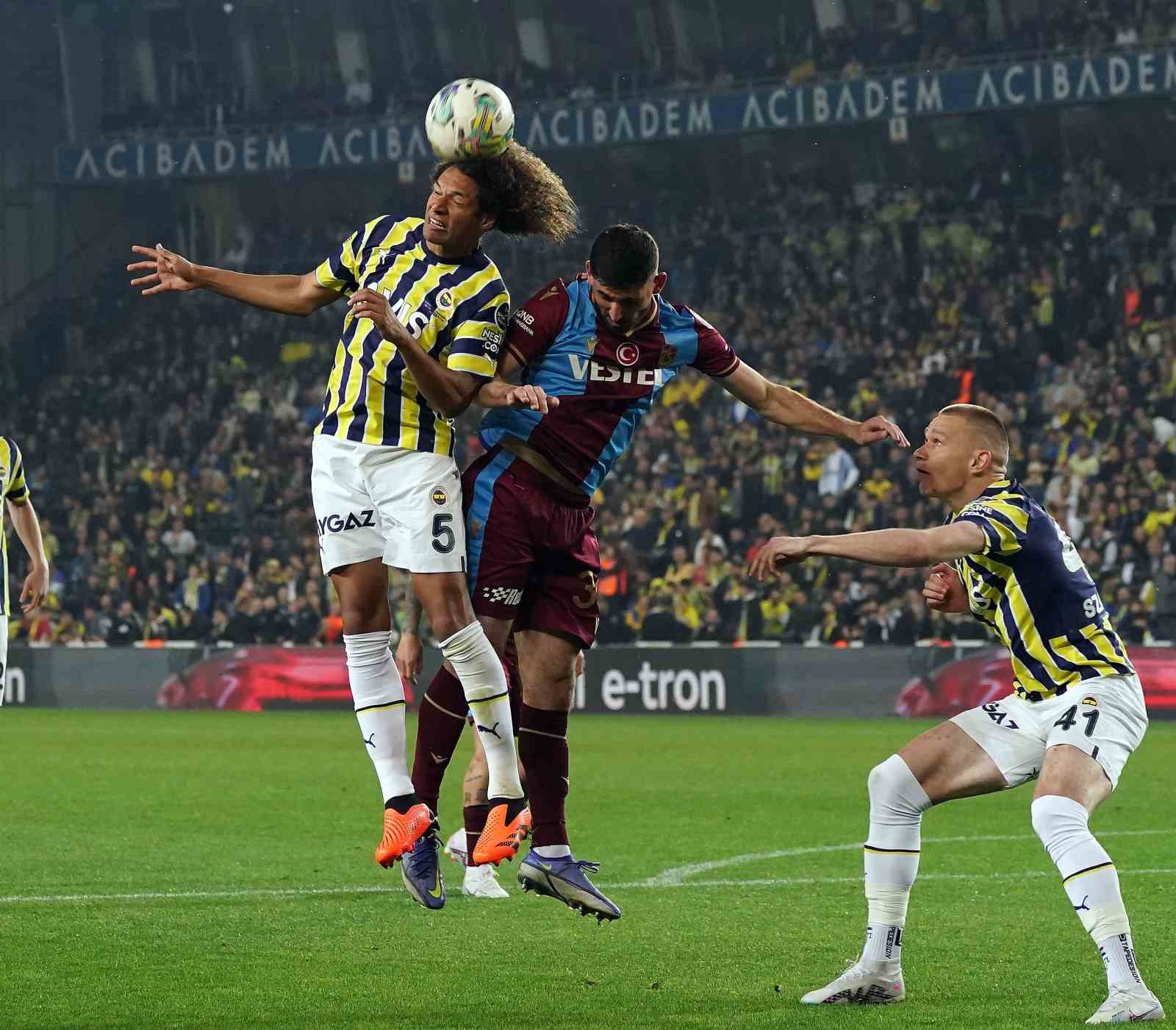 SPOR TOTO SÜPER LİG’İN 34. HAFTASINDA FENERBAHÇE EVİNDE KARŞILAŞTIĞI TRABZONSPOR’U
