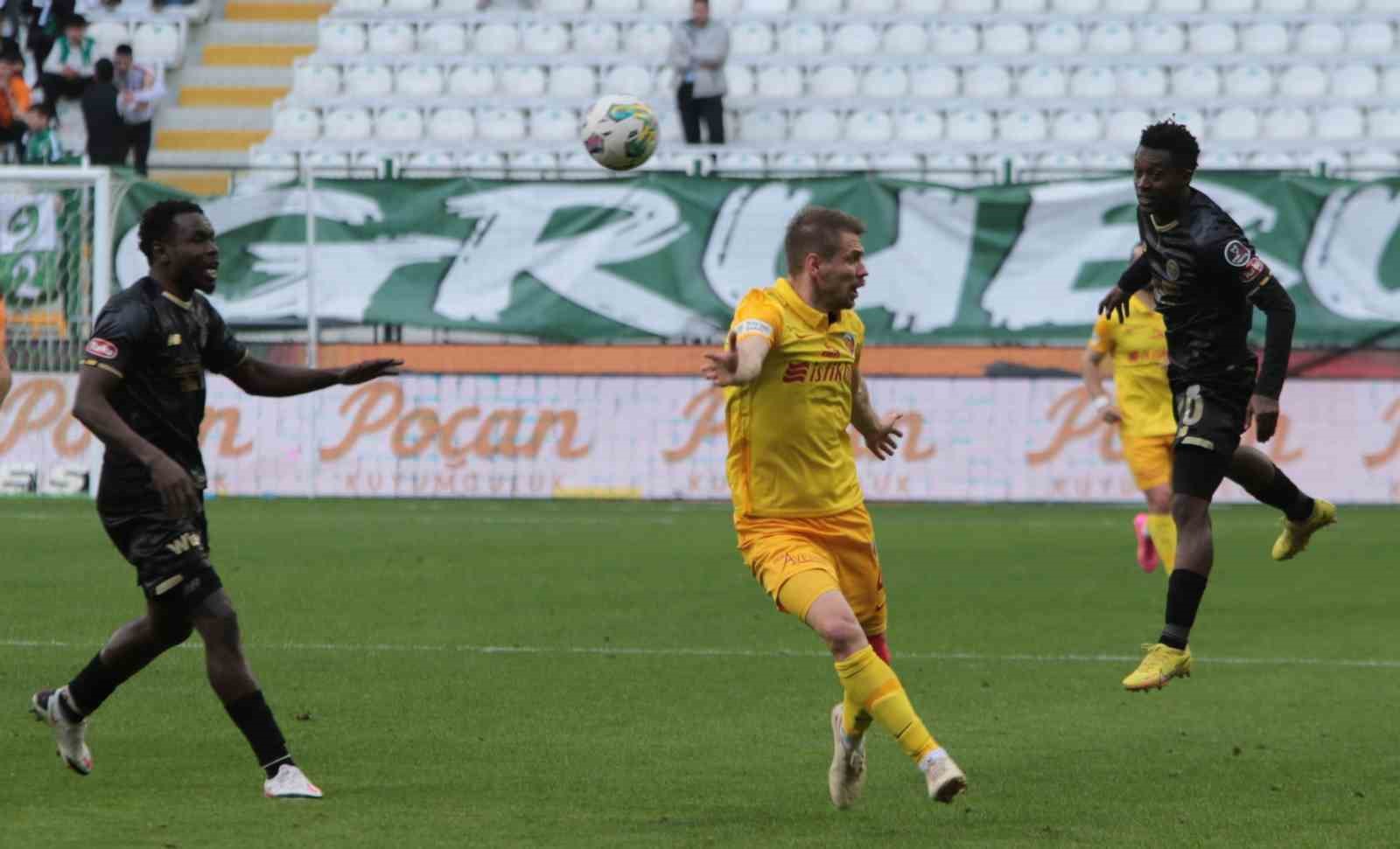 SPOR TOTO SÜPER LİG’İN 33. HAFTASINDA KONYASPOR, SAHASINDA KAYSERİSPOR İLE