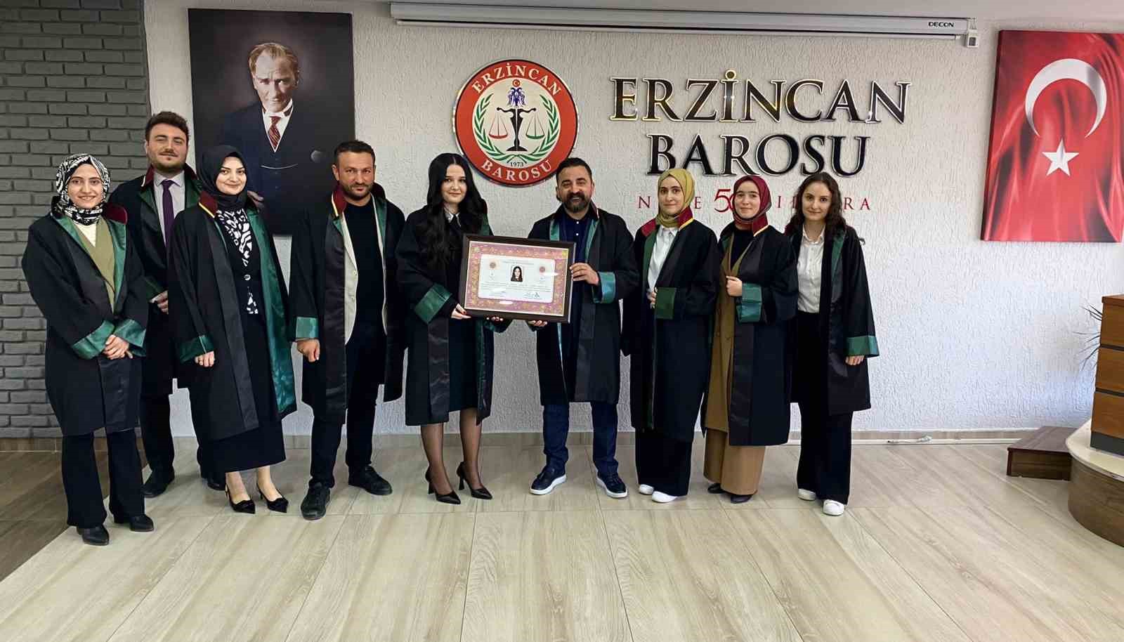 STAJYER AVUKATLAR RUHSATNAMELERİNİ ALDILAR