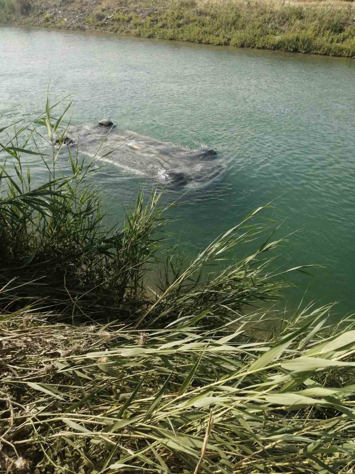 SULAMA KANALINA DÜŞEN OTOMOBİLDE 3 ERKEK CESEDİ BULUNDU.