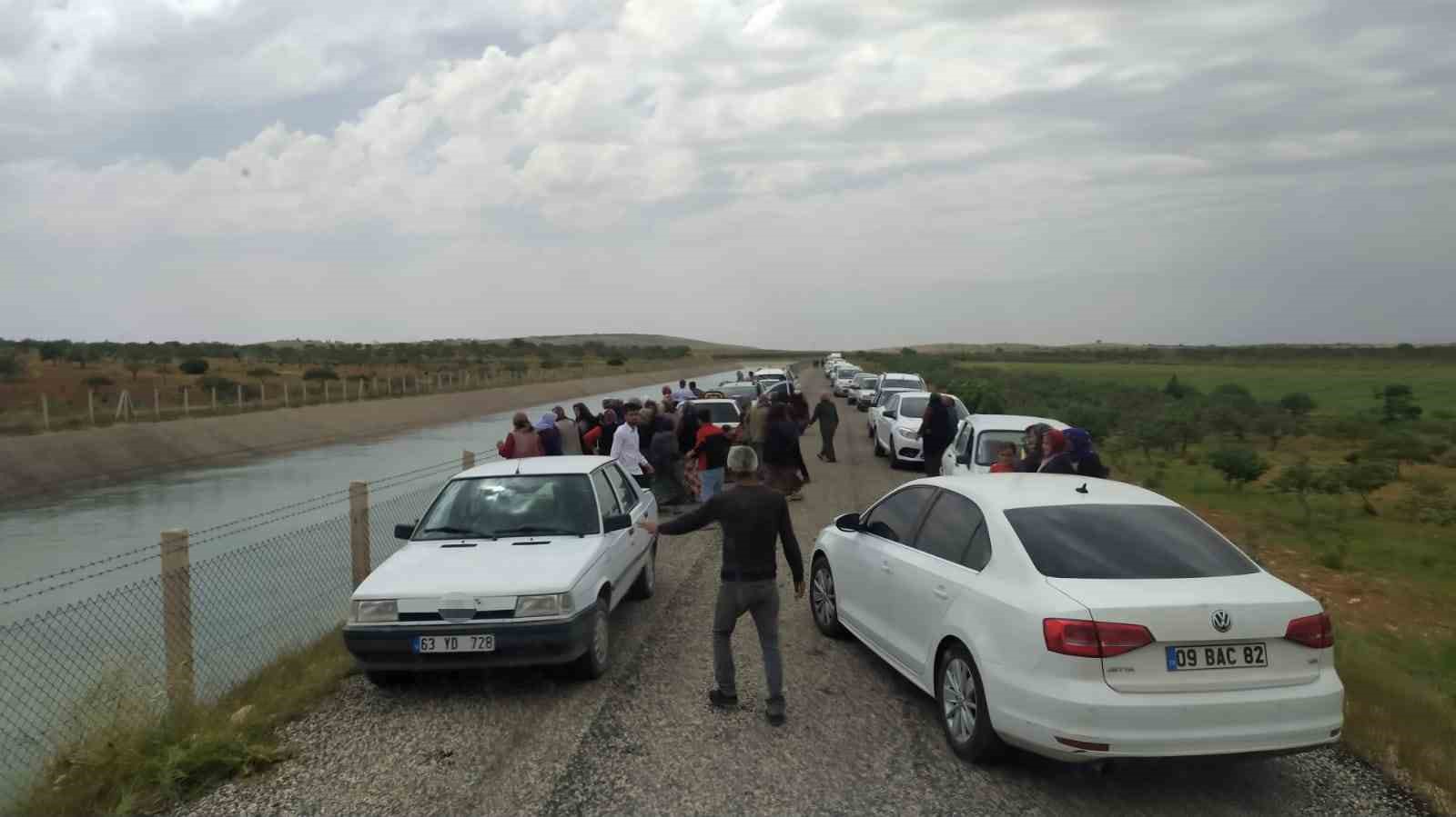 ŞANLIURFA’DA OTOMOBİLİN SULAMA KANALINA DEVRİLMESİ SONUCU AKINTIYA KAPILARAK KAYBOLAN ŞAHSIN