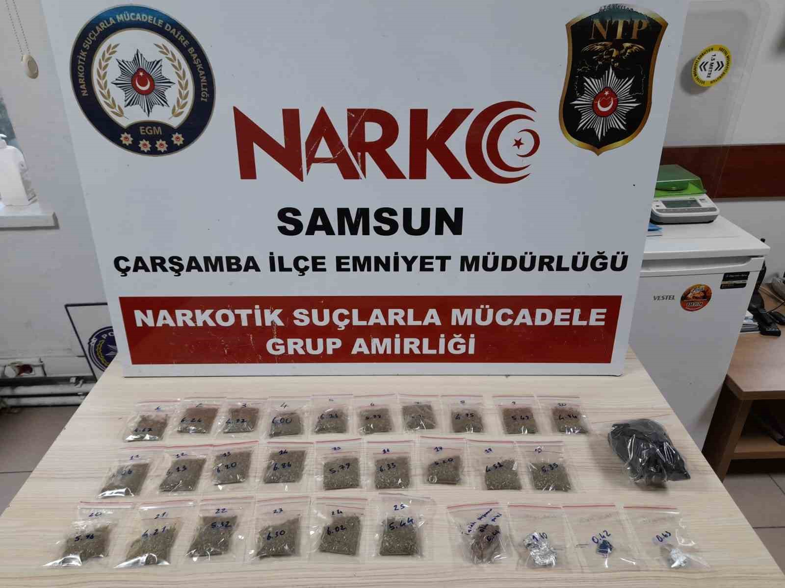 SAMSUN’DA ÇARŞAMBA İLÇE EMNİYET MÜDÜRLÜĞÜ EKİPLERİ, ÇARŞAMBA CUMHURİYET BAŞSAVCILIĞI’NCA YÜRÜTÜLEN