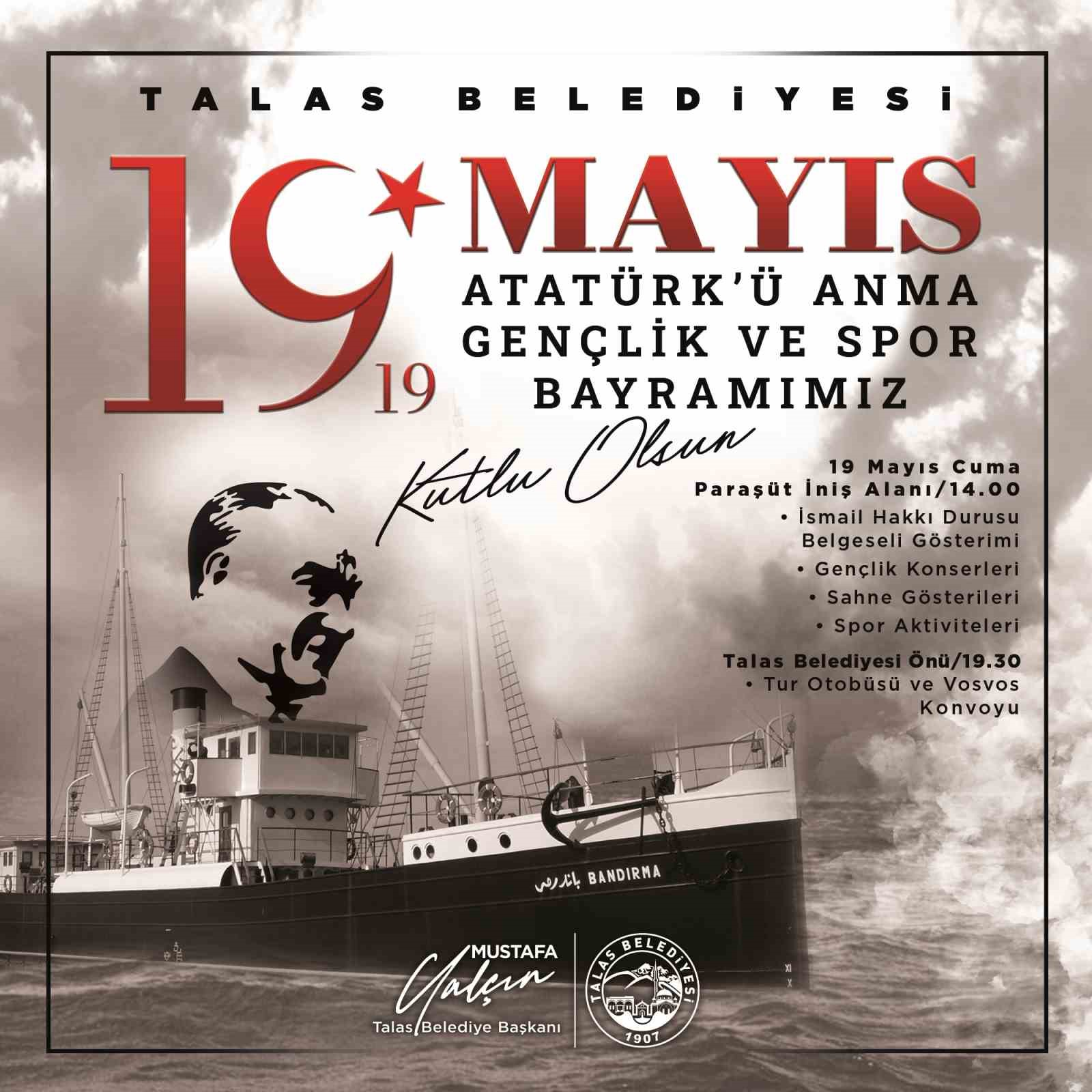 TALAS BELEDİYESİ, 19 MAYIS ATATÜRK’Ü ANMA GENÇLİK VE SPOR BAYRAMI
