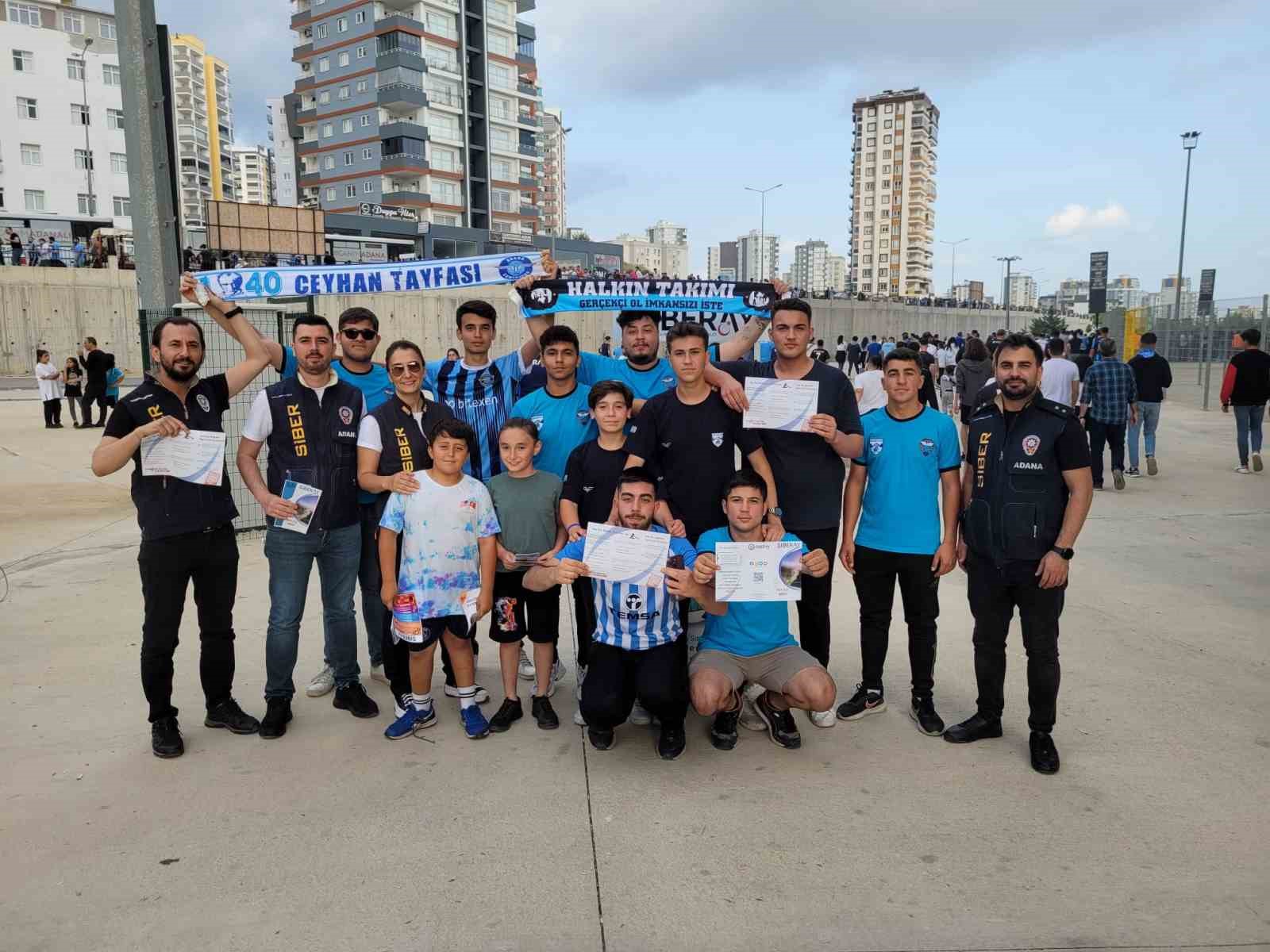 ADANA POLİSİ, DÜN OYNANAN ADANA DEMİRSPOR-BEŞİKTAŞ MAÇI ÖNCESİ STAT ÖNÜNDE