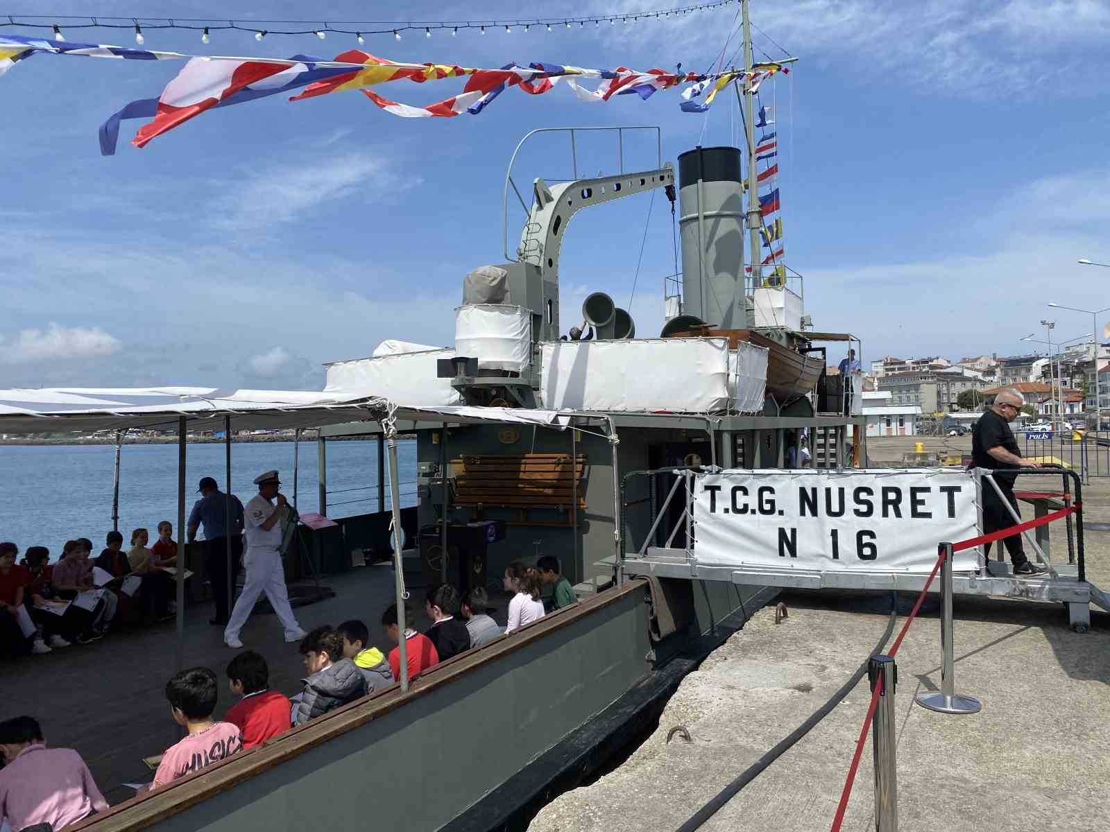 TCG NUSRET (N16) MÜZE GEMİSİ, SİNOP’TA ZİYARETE AÇILDI.