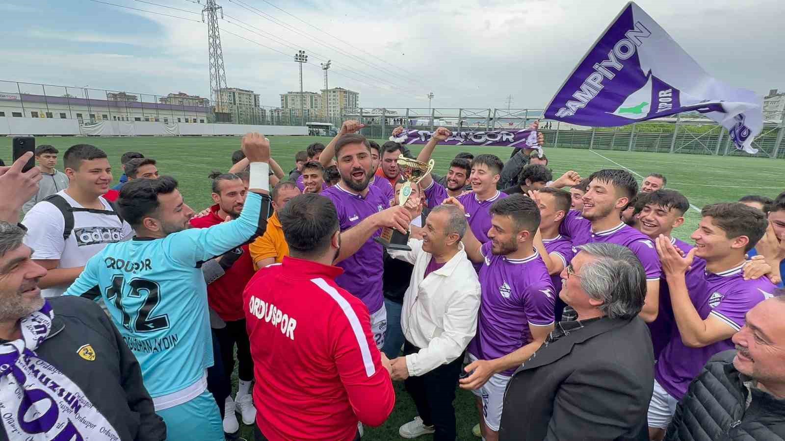 ORDU VALİSİ TUNCAY SONEL, 2. AMATÖR KÜME LİGİ’NDE NAMAĞLUP ŞAMPİYON