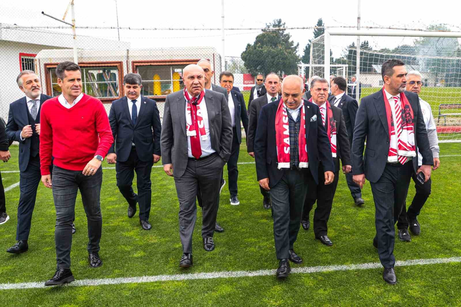 TÜRKİYE FUTBOL FEDERASYONU (TFF) BAŞKANI MEHMET BÜYÜKEKŞİ, SAMSUNSPOR BAŞKANI YÜKSEL