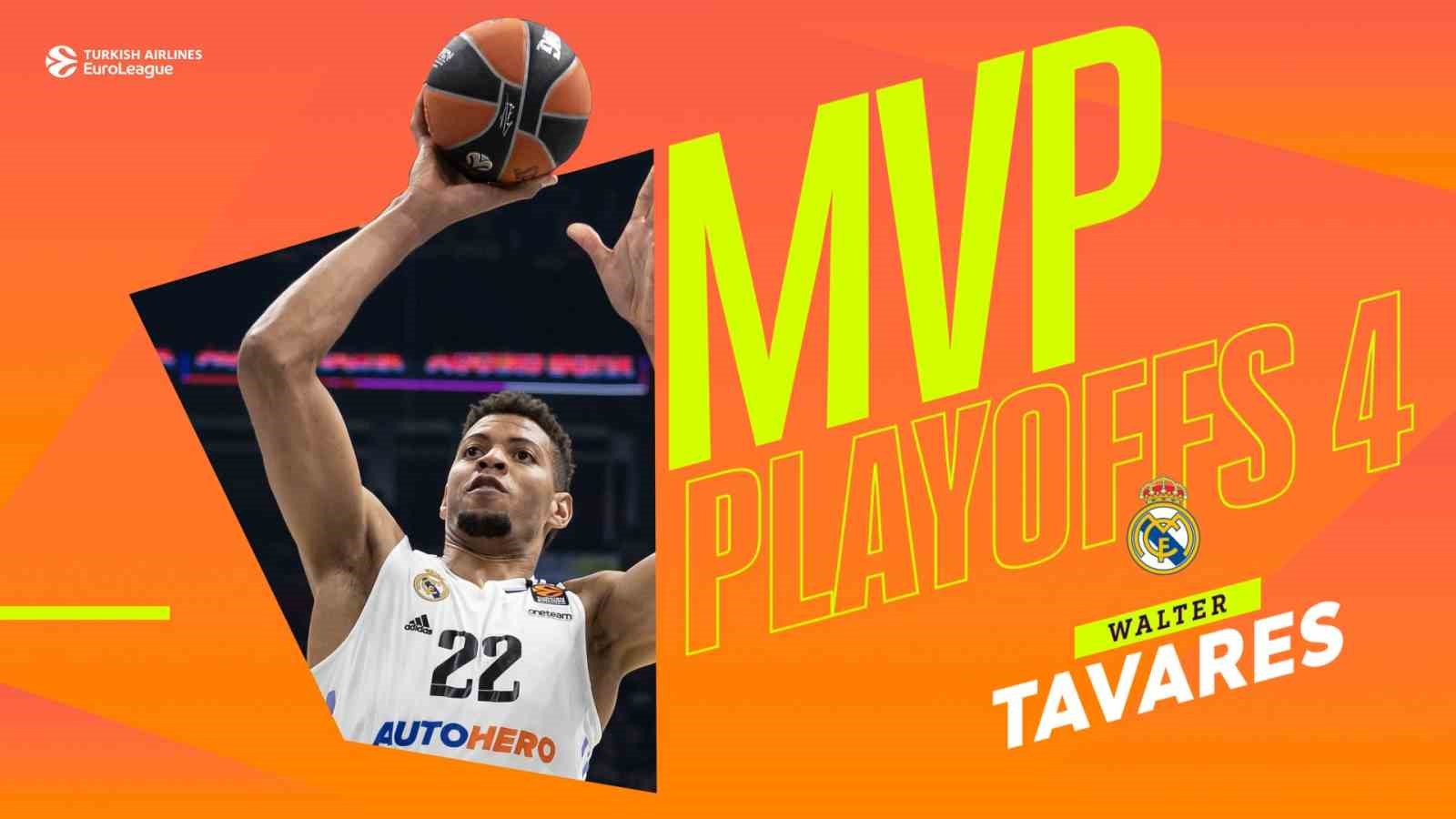 THY EUROLEAGUE PLAY-OFF 4. MAÇLARIN EN DEĞERLİ OYUNCUSU (MVP) REAL