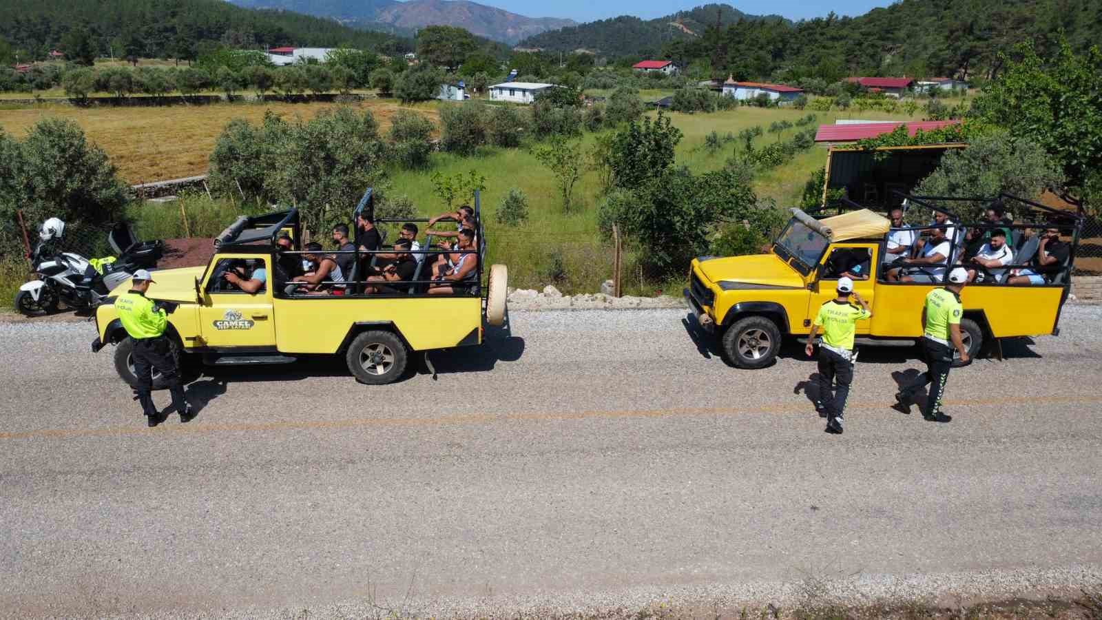 TRAFİK EKİPLERİ CİP SAFARİ KONTROLLERİNİ ARTTIRDI