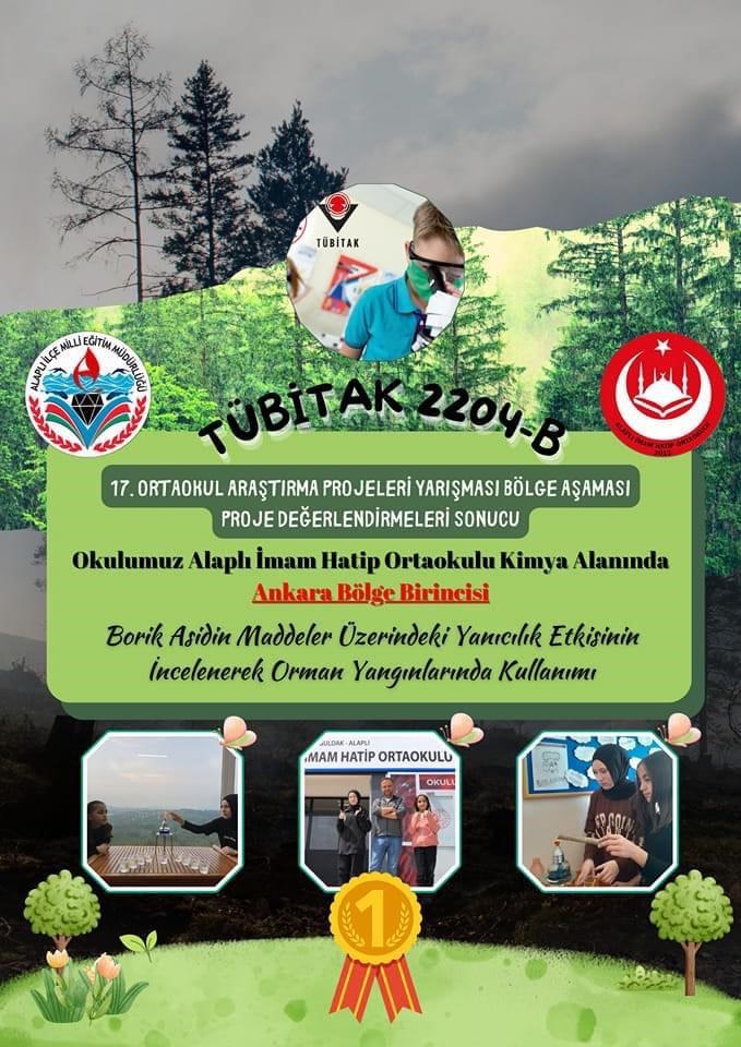 TÜBİTAK YARIŞMASINDA ALAPLI ÖĞRENCİLER BÖLGE BİRİNCİSİ OLDU  (ZONGULDAK)