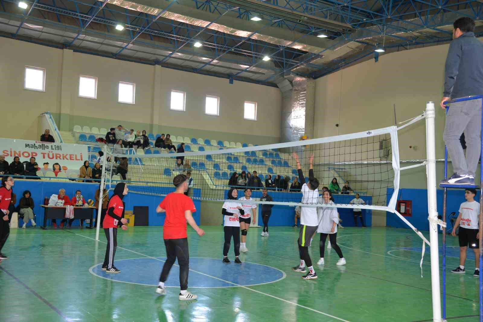 TÜRKELİ'DE "MAHALLE LİGİ" VOLEYBOL ETKİNLİĞİ DÜZENLENDİ GENÇLİK VE SPOR BAKANLIĞI
