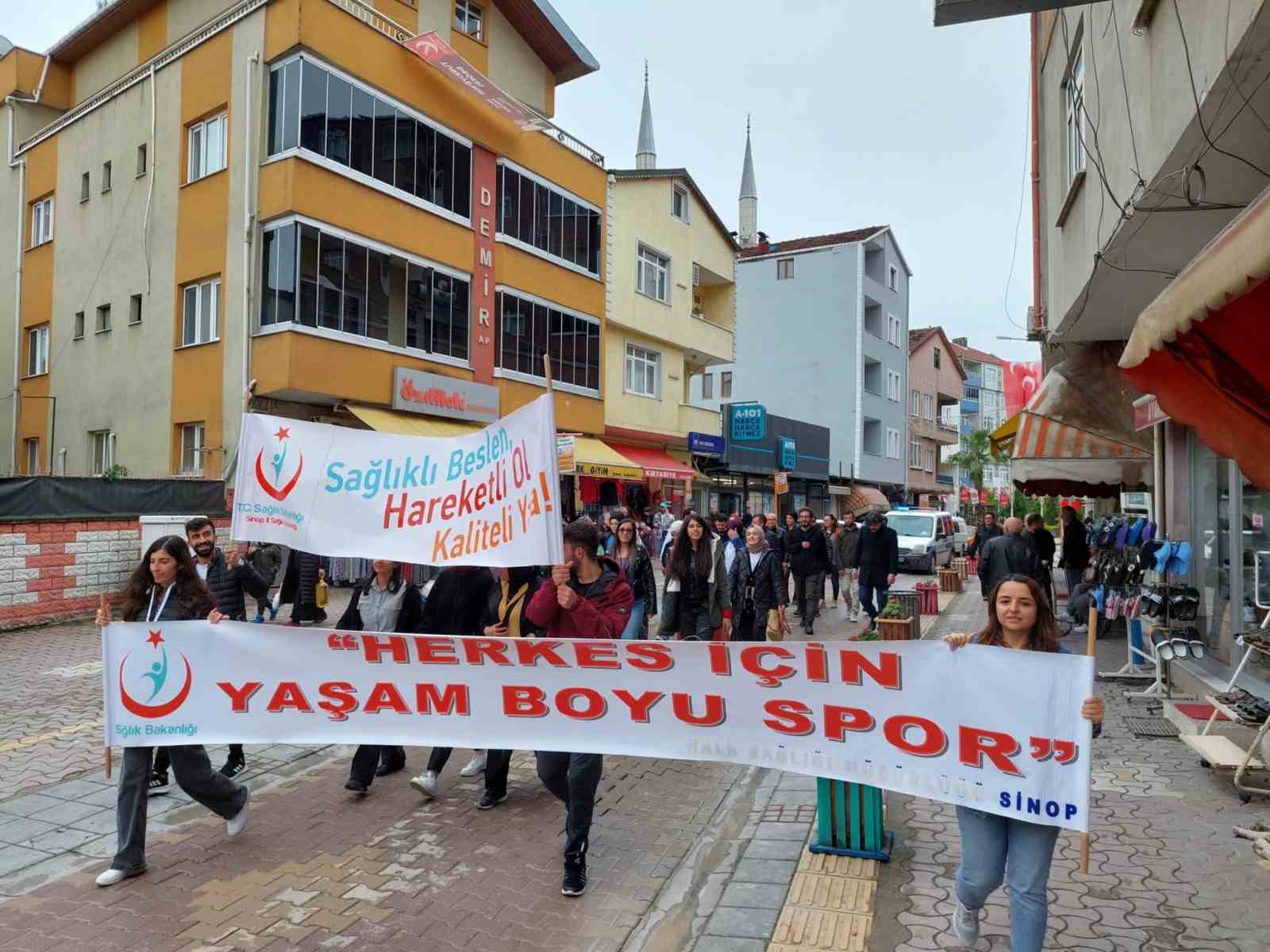 TÜRKELİ’DE “SAĞLIK İÇİN HAREKET ET” YÜRÜYÜŞÜ TÜRKELİ İLÇESİNDE, “10 MAYIS