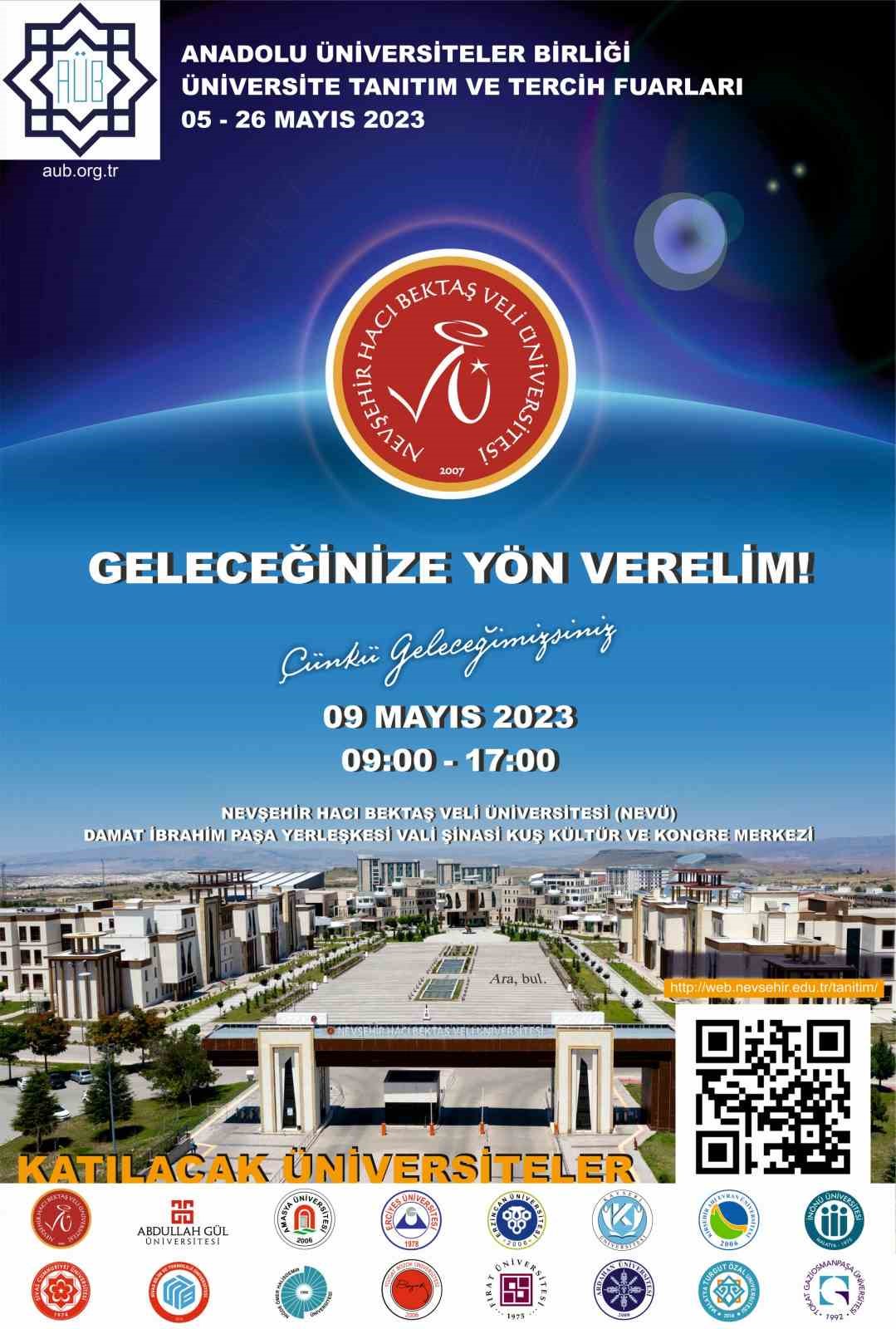 ANADOLU ÜNİVERSİTELER BİRLİĞİ’NE ÜYE NEVŞEHİR HACI BEKTAŞ VELİ ÜNİVERSİTESİ (NEVÜ)