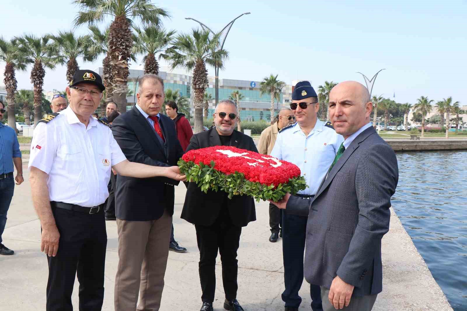 ALİAĞA'DA KILAVUZ KAPTANLARI HAFTASI'NDA MESLEK ŞEHİTLERİ ANILDI