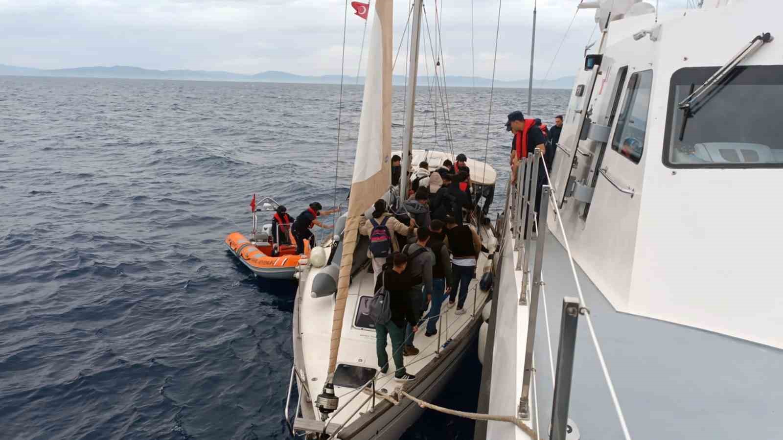 MUĞLA’NIN DATÇA İLÇESİ AÇIKLARINDA YASA DIŞI YOLLARDAN YUNANİSTAN ADALARINA GEÇMEYE