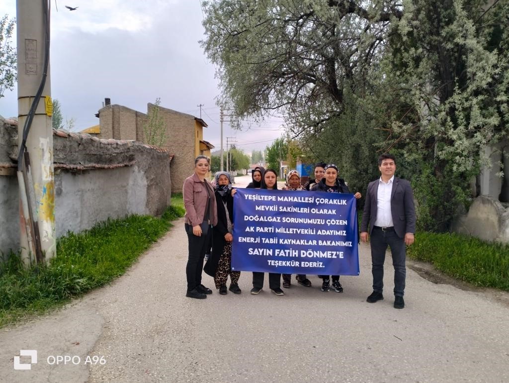 ESKİŞEHİR YEŞİLTEPE AK PARTİ MAHALLE BAŞKANI, YILLARDIR ÇÖZÜLEMEYEN DOĞALGAZ SORUNUNU
