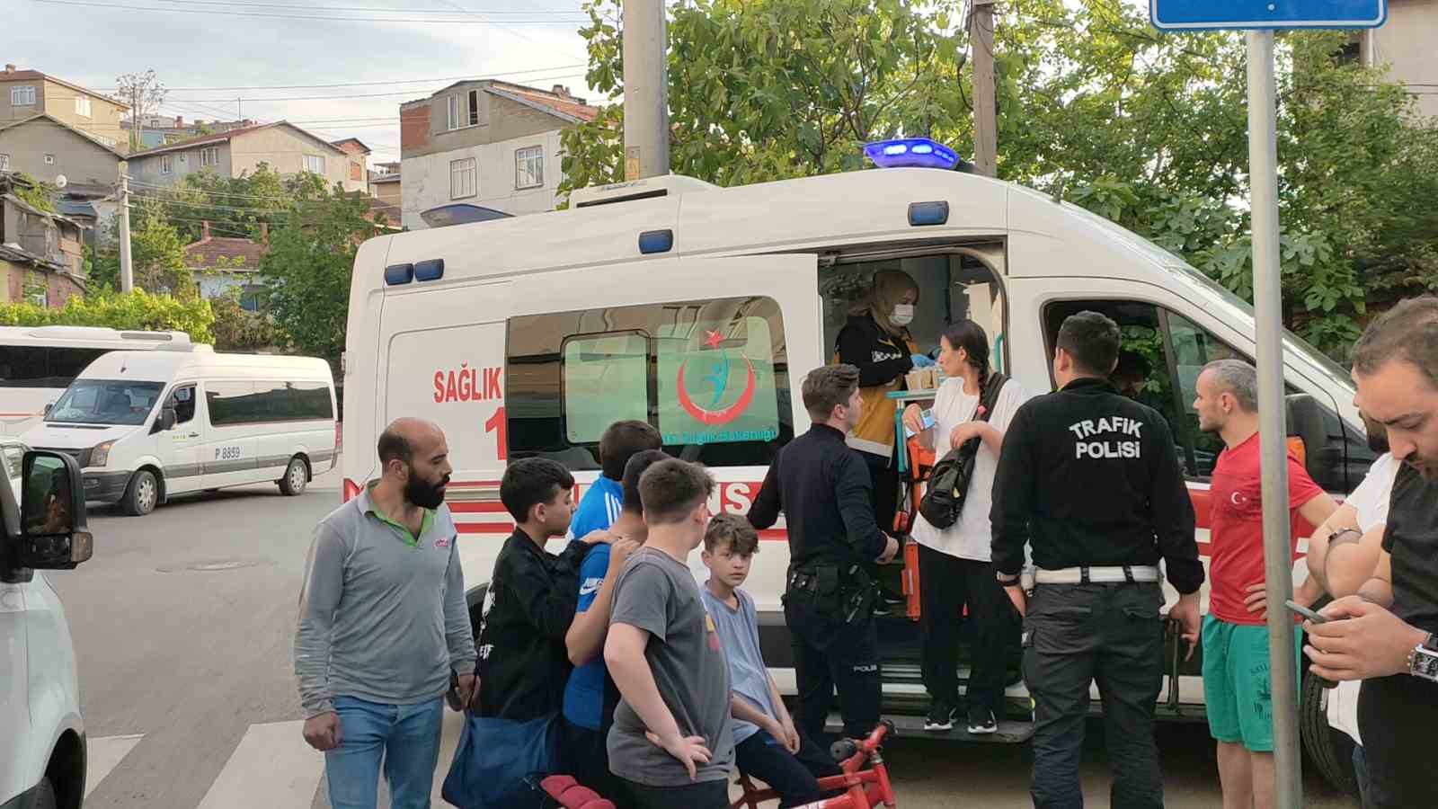 YARALANAN ÇOCUK HASTANEYE KALDIRILDI.