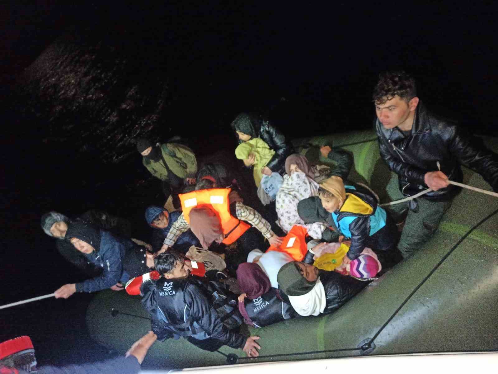 YUNAN UNSURLARINCA ÖLÜME TERK EDİLEN 40 KAÇAK GÖÇMEN KURTARILDI