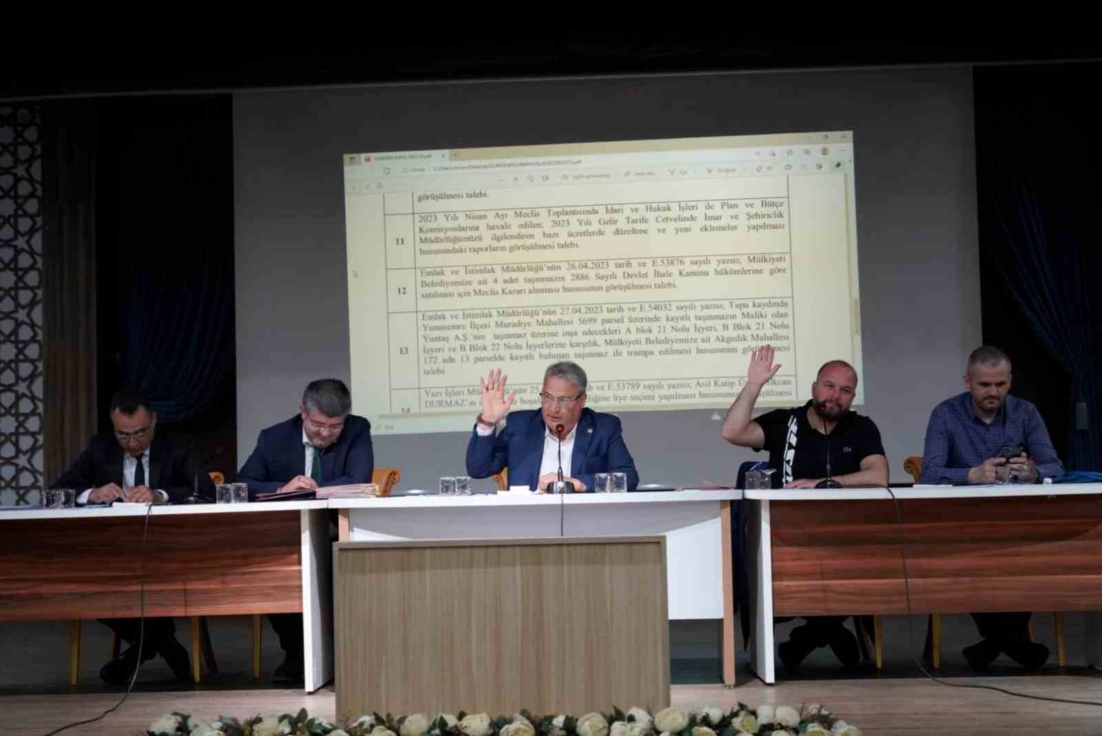 YUNUSEMRE BELEDİYESİ MAYIS AYI MECLİS TOPLANTISI, BELEDİYE BAŞKANI DR. MEHMET
