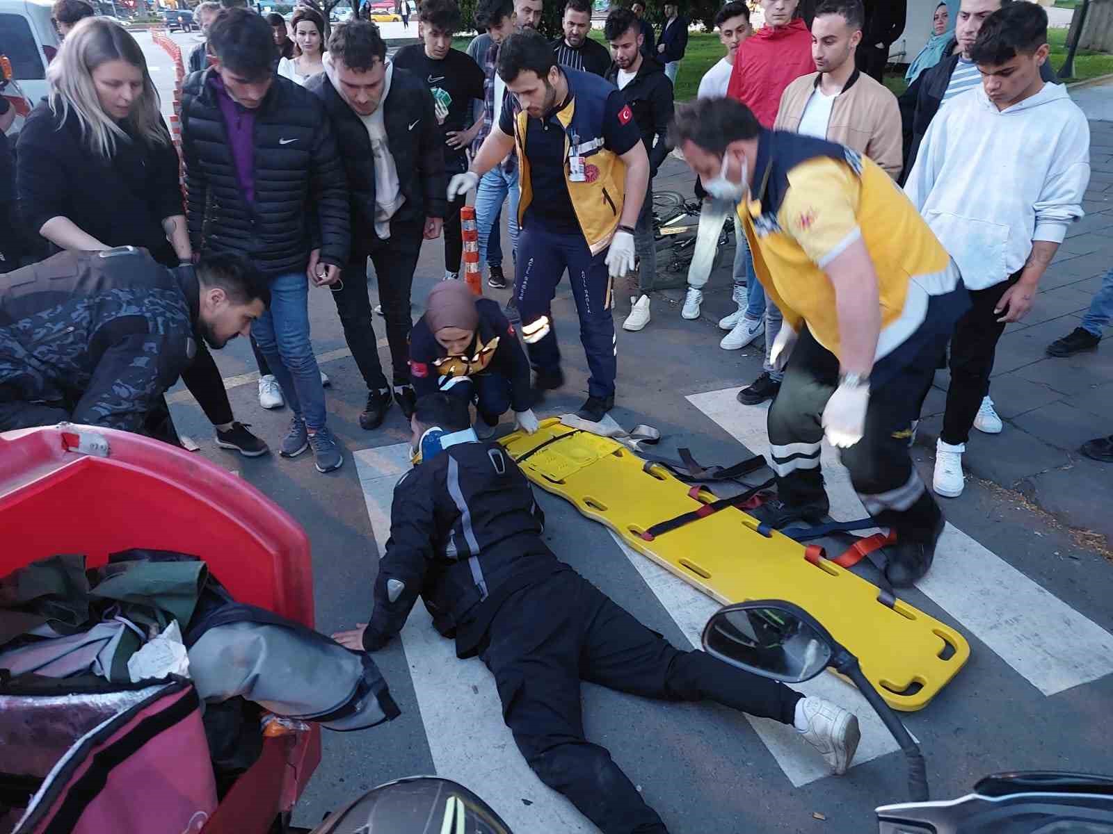 ZONGULDAK’IN EREĞLİ İLÇESİNDE OTOMOBİL SÜRÜCÜSÜNÜN DİKKATSİZLİĞİ NETİCESİNDE MEYDANA GELEN KAZADA