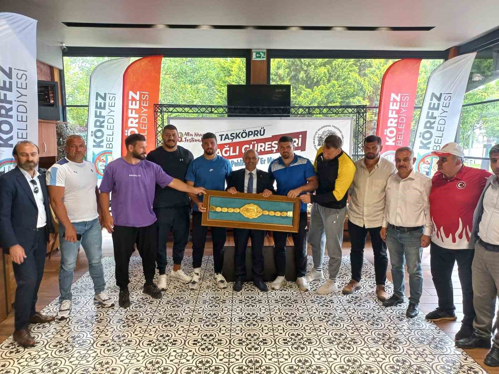 TAŞKÖPRÜ YAĞLI GÜREŞLERİ’NİN TANITIM TOPLANTISI KOCAELİ’NİN KÖRFEZ İLÇESİNDE YAPILDI