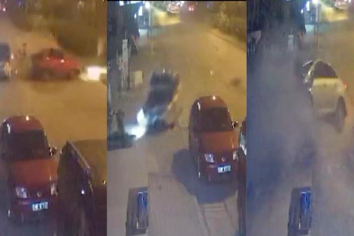 Mersin’in Erdemli ilçesinde otomobilin aynı istikametteki başka bir otomobile arkadan