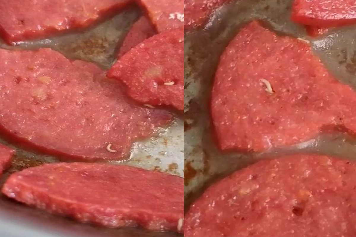 Marketten aldığı sucuğun içinden kurtçuk fışkırdı Elazığ’da bir vatandaş, marketten alıp eve getirdiği sucukları tavada kızartmaya