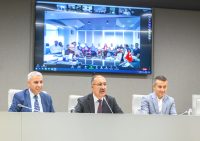 Basın İlan Kurumu Genel Müdürü Cavit Erkılınç, Kurum personeliyle bayramlaşma programında