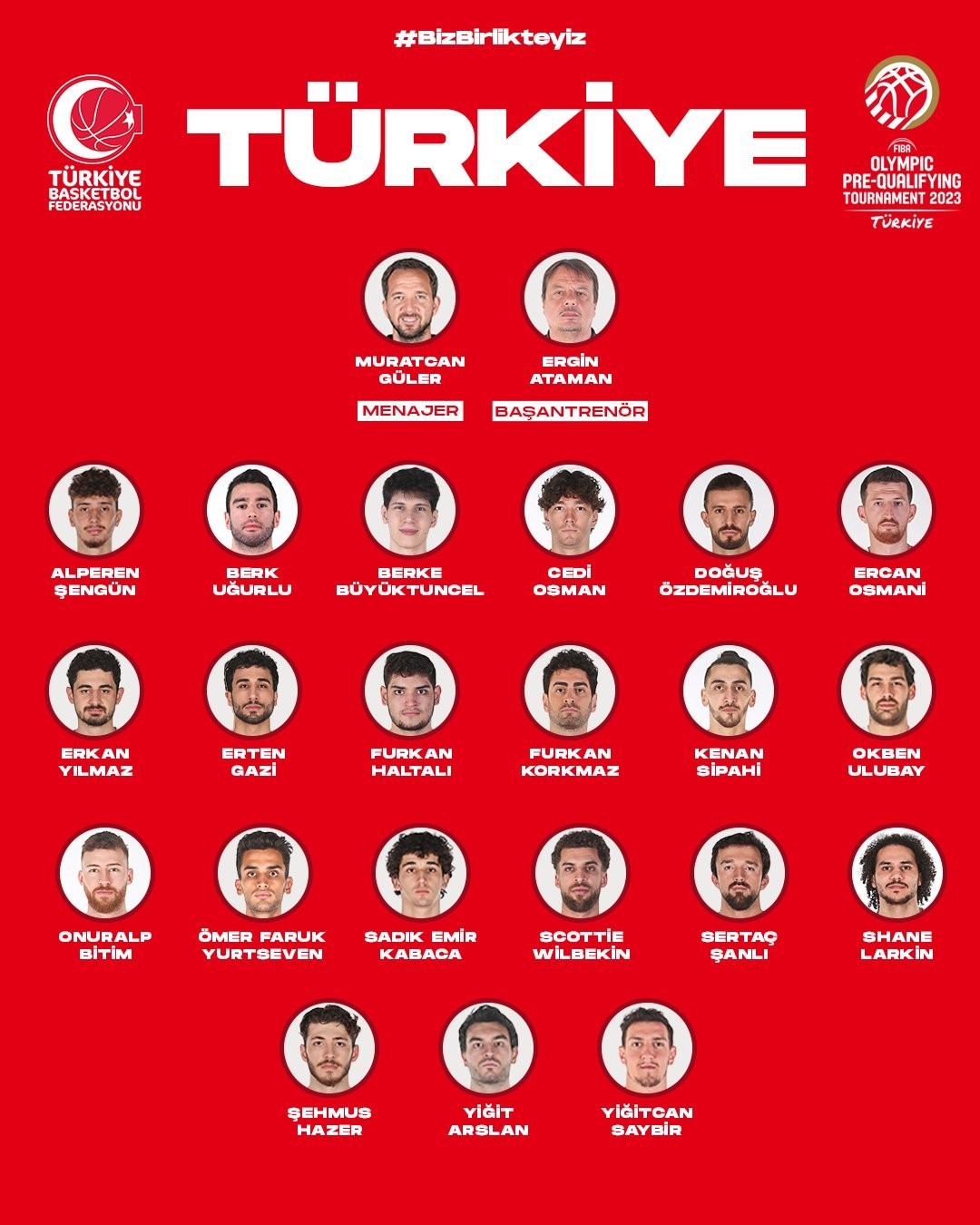 A MİLİ ERKEK BASKETBOL TAKIMI, 12-20 AĞUSTOS TARİHLERİ ARASINDA FIBA