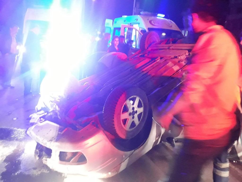 AĞRI’DA TAKLA ATAN OTOMOBİLİN SÜRÜCÜSÜ YARALANDI