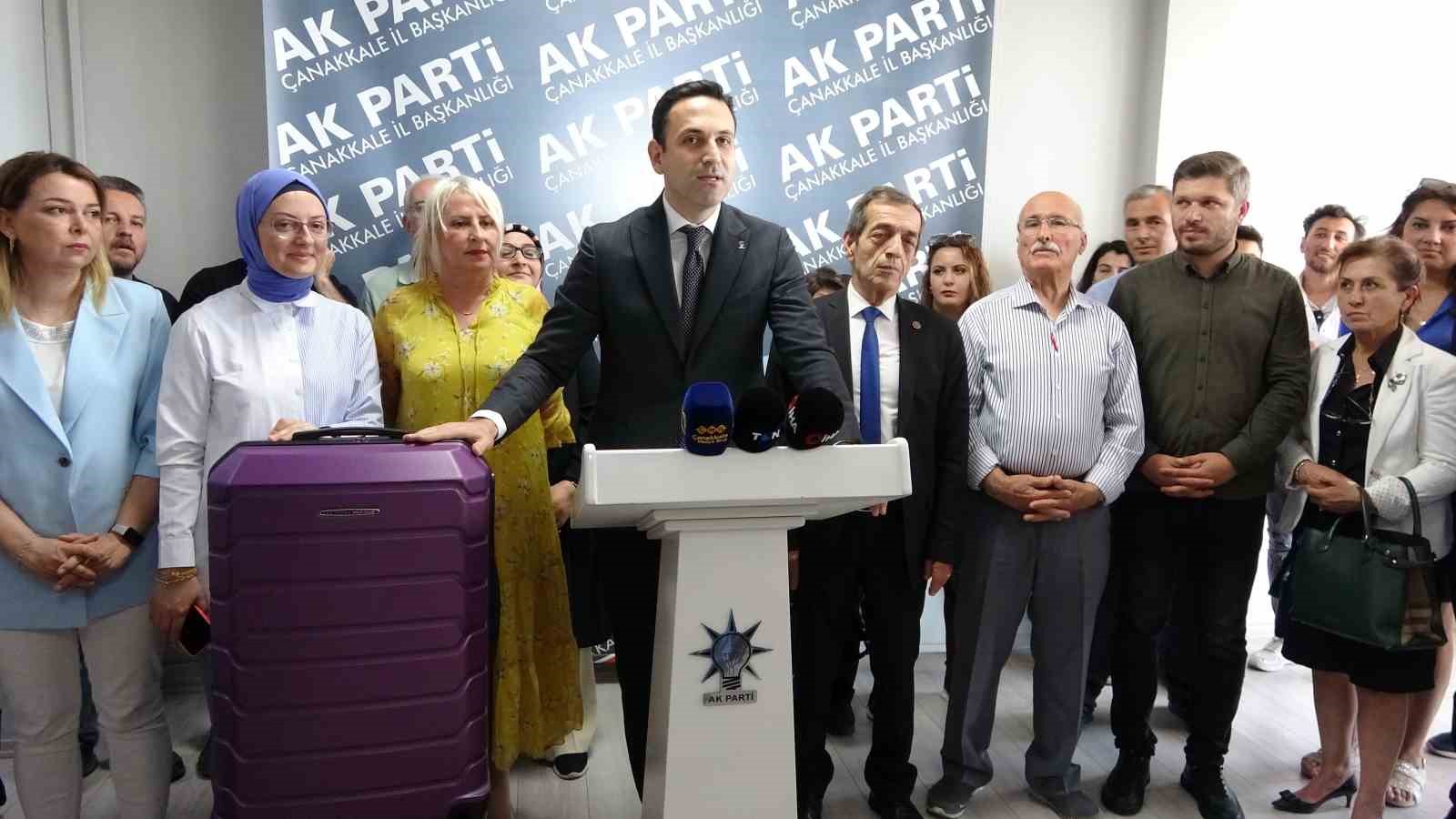 AK PARTİ ÇANAKKALE İL BAŞKANI NAİM MAKAS, CHP’Lİ ÇANAKKALE BELEDİYE