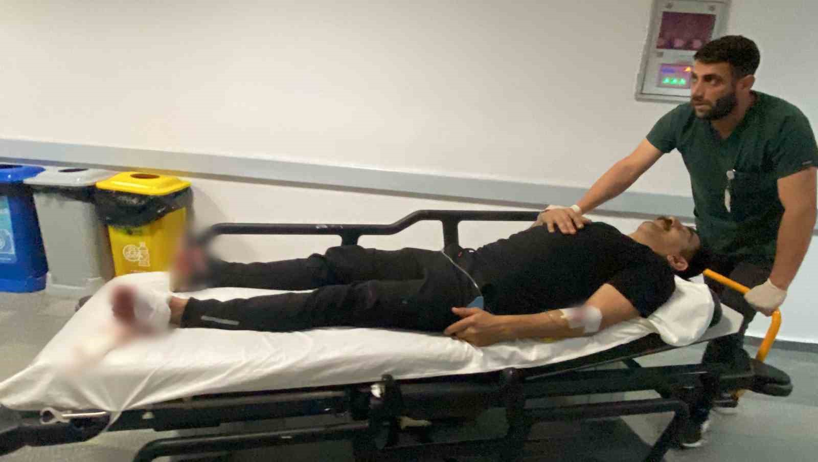 AKSARAY’DA ARALARINDA ALACAK VERECEK MESELESİ YÜZÜNDEN TARTIŞAN 2 KİŞİNİN KAVGASI