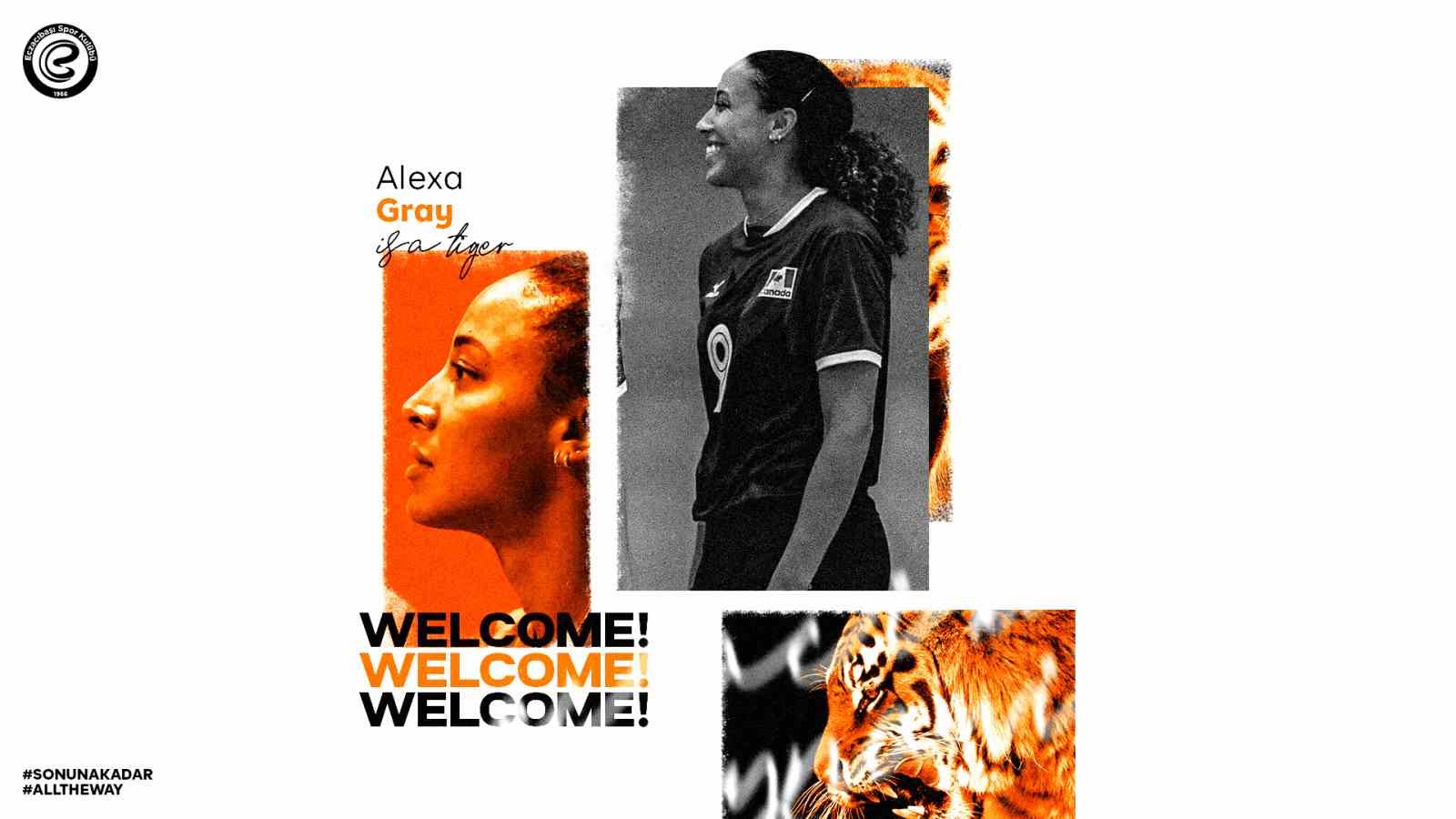 ECZACIBAŞI DYNAVİT, KANADALI MİLLİ VOLEYBOLCU ALEXA GRAY'İ TRANSFER ETTİĞİNİ AÇIKLADI.