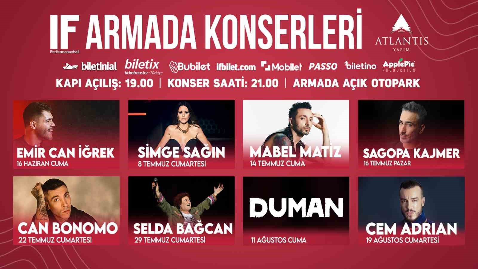 ANKARALI MÜZİKSEVERLER, IF ARMADA AVM AÇIK HAVA KONSERLERİNDE SİMGE SAĞIN,