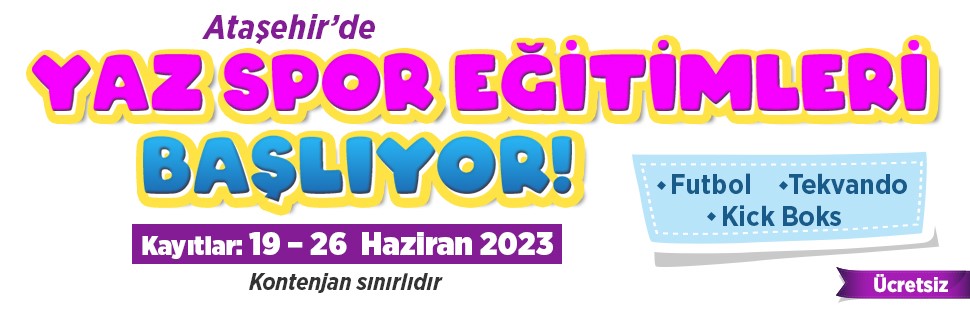 ATAŞEHİR'DE YAZ SPOR EĞİTİMLERİ BAŞLIYOR