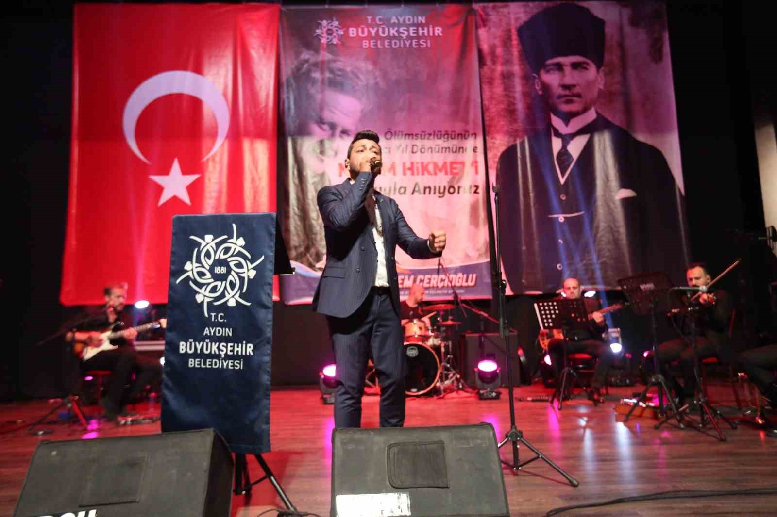 AYDIN BÜYÜKŞEHİR BELEDİYESİ, EVRENSEL ŞAİRLERDEN NÂZIM HİKMET'İ ARAMIZDAN AYRILIŞININ 60.