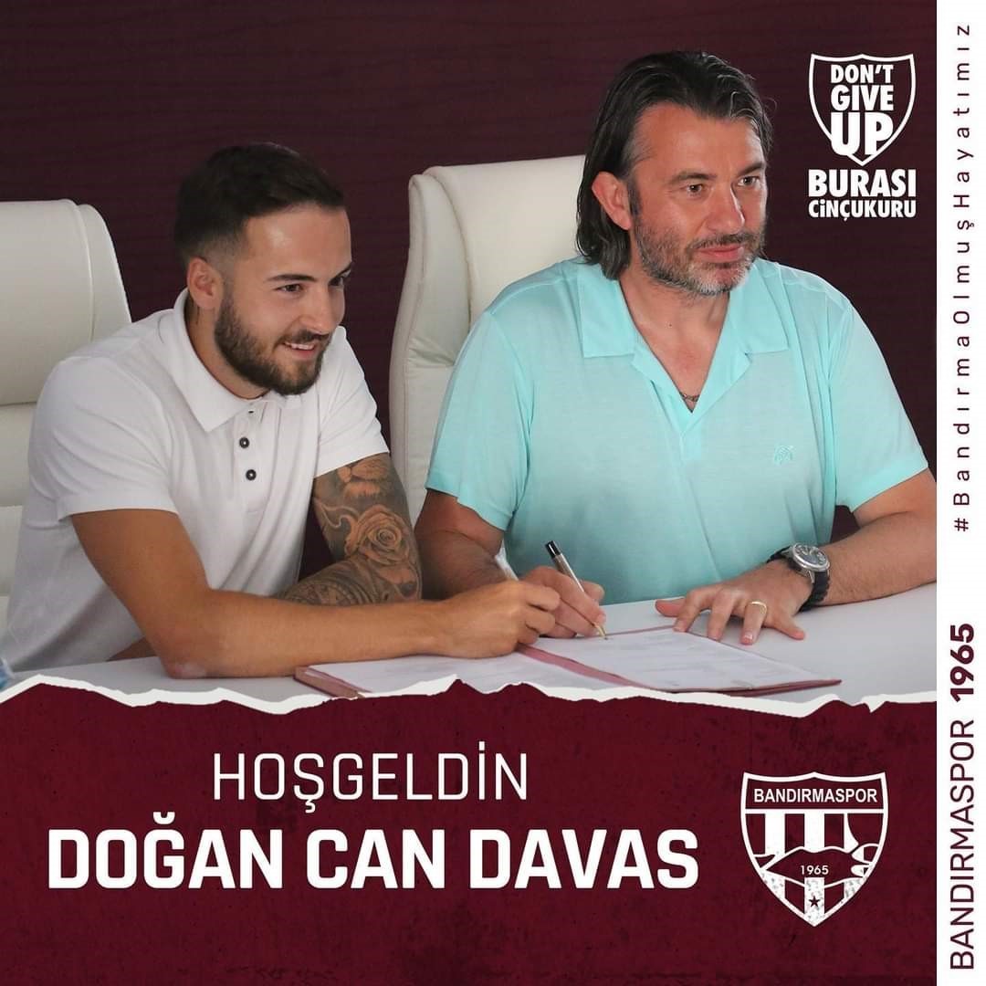 BANDIRMASPOR, DOGAN CAN DAVASI'I TRANSFER ETTİ
