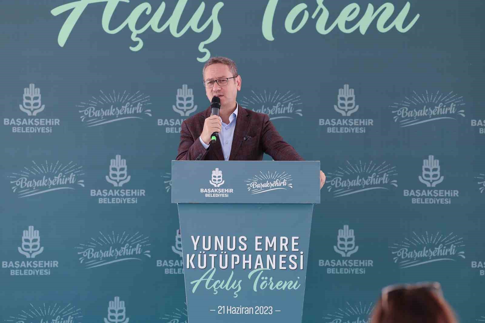 KÜTÜPHANEDE ANADOLU’NUN GÖNÜL SULTANLARINDAN YUNUS EMRE’NİN İSMİNİN YAŞATILACAĞINI BELİRTEN BAŞAKŞEHİR