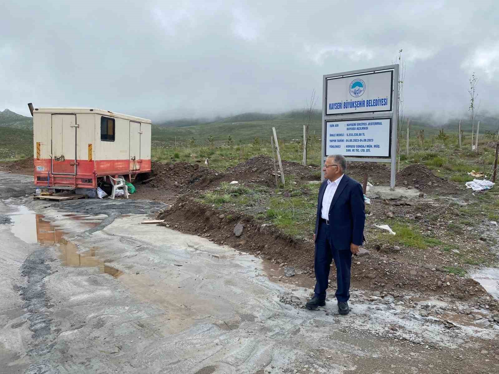 KAYSERİ BÜYÜKŞEHİR BELEDİYE BAŞKANI DR. MEMDUH BÜYÜKKILIÇ, ERCİYES DAĞI’NDA SICAK