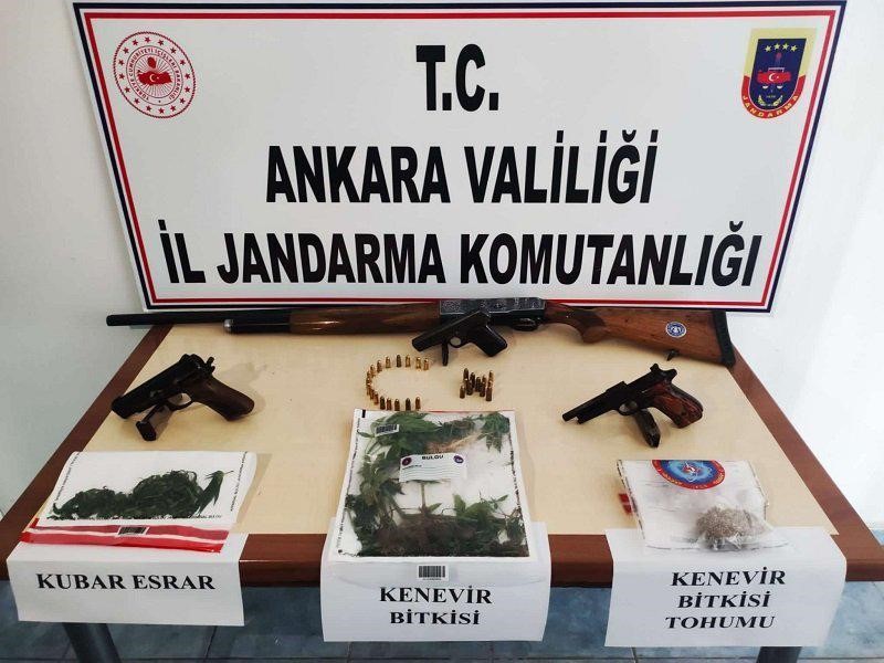 ANKARA’NIN İLÇELERİNDE YAPILAN UYUŞTURUCU OPERASYONLARI ÇERÇEVESİNDE ÇOK SAYIDA ÇEŞİTLİ UYUŞTURUCU